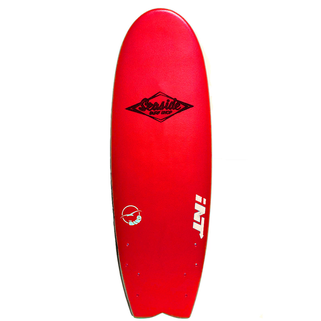 INT Softboards Surfboards - The Bird - 5'3 Red - Seaside Surf Shop 