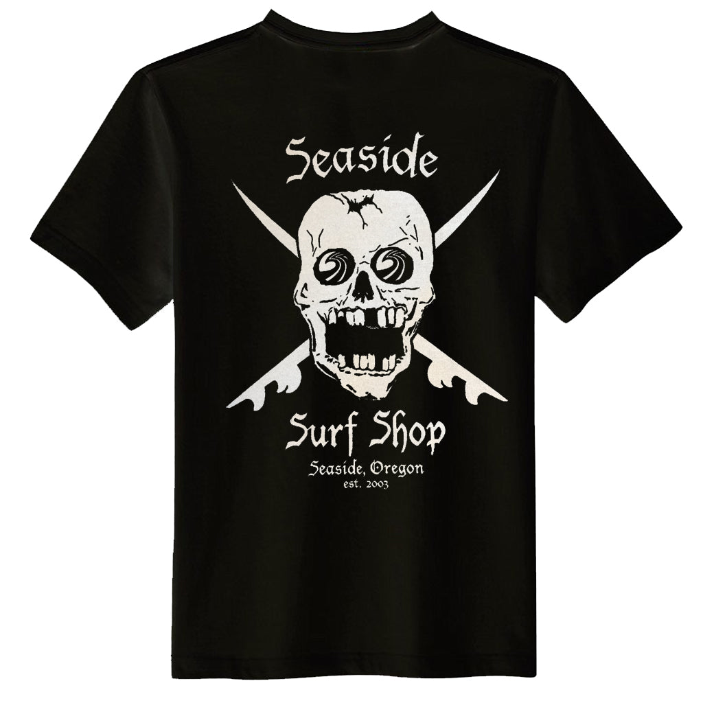 Seaside Surf Shop Mens Skull Tee - Black - Seaside Surf Shop 