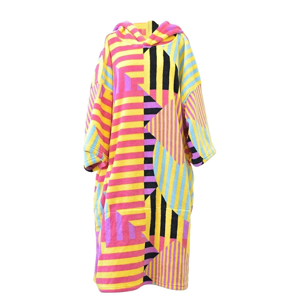 Blocksurf TLS Microfleece Wetsuit Changing Robe/Poncho - Algorithm