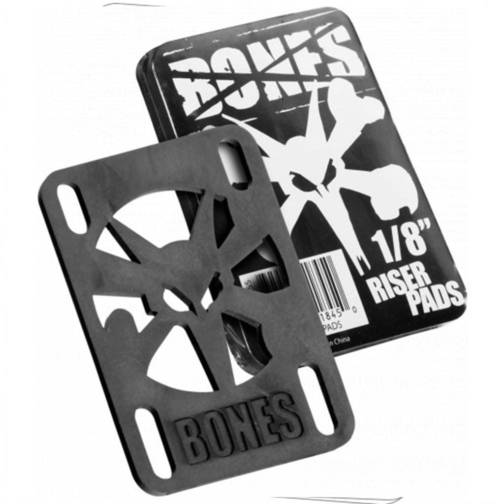 Bones Wheels Riser Pads 1/8" 2 pack - Black - Seaside Surf Shop 