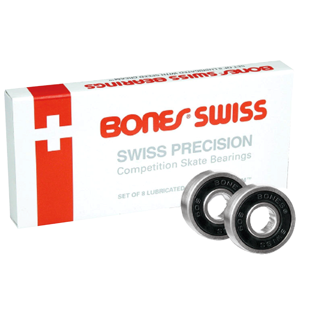 Bones Swiss Skateboard Bearings 8-Pack