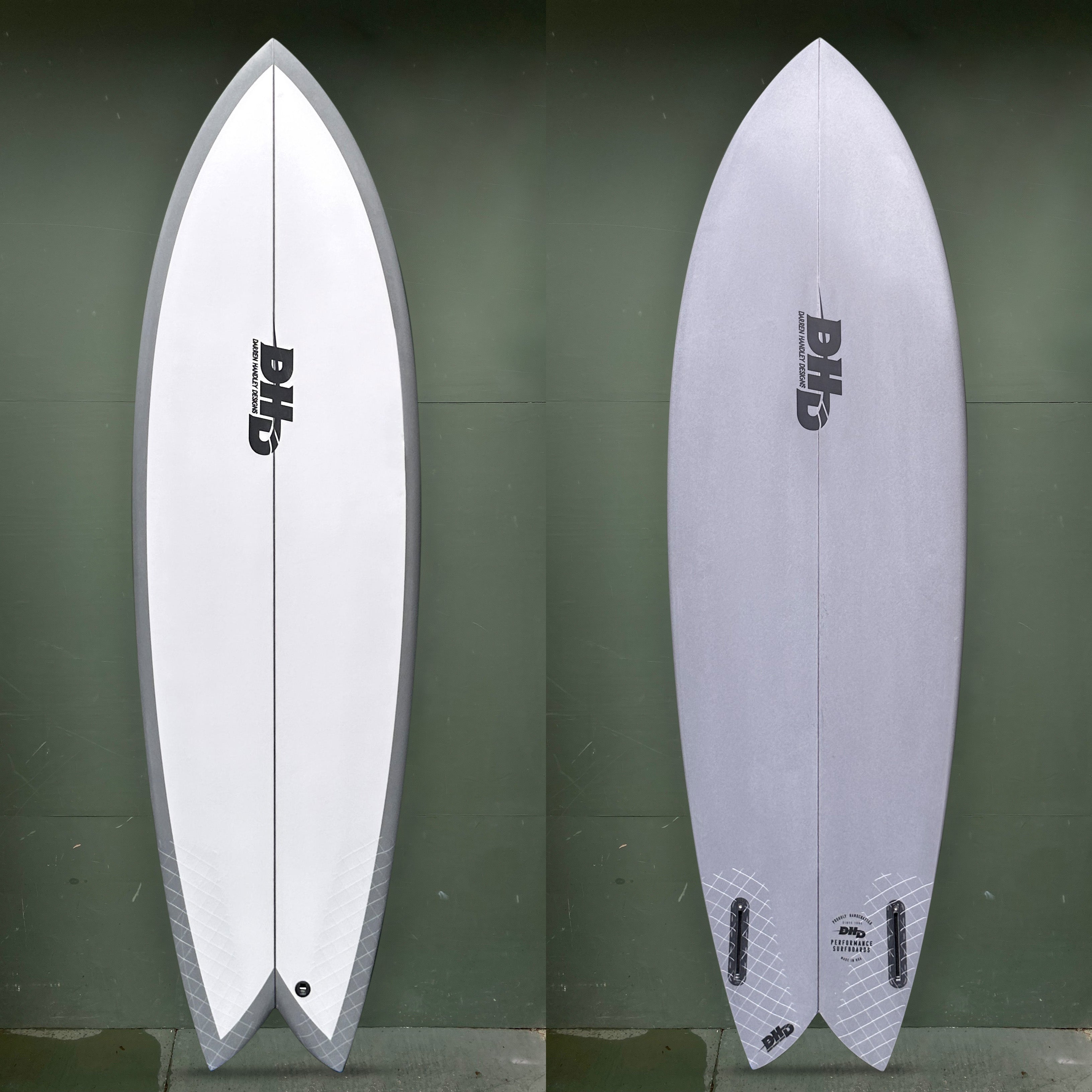DHD Surfboards - 5'11" Mini Twin Summer Series Fish Surfboard - Seaside Surf Shop 