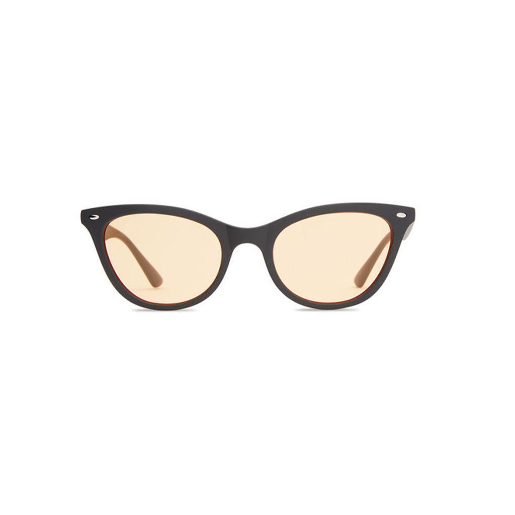 Dot Dash Betty Sunglasses - Black/Amber
