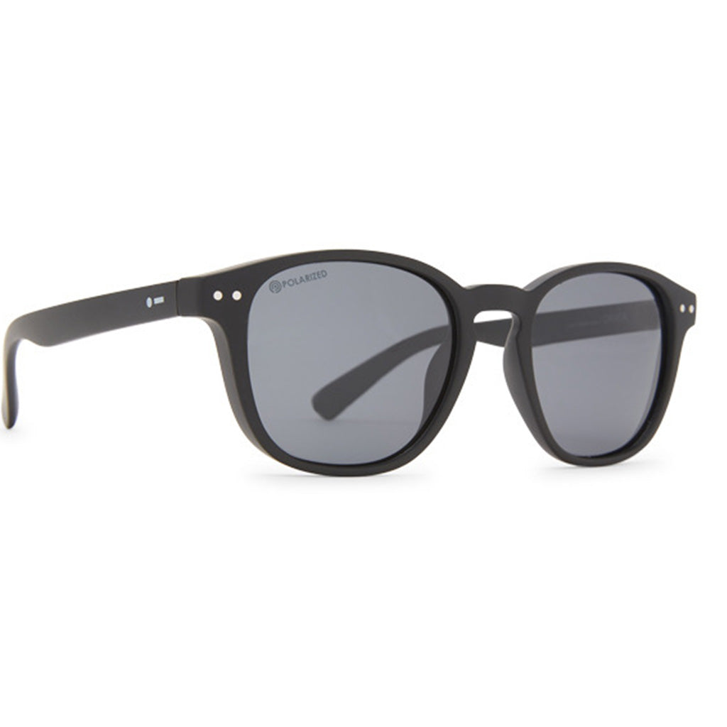 Dot Dash Sunglasses Driver-Black Satin/Grey Polarized