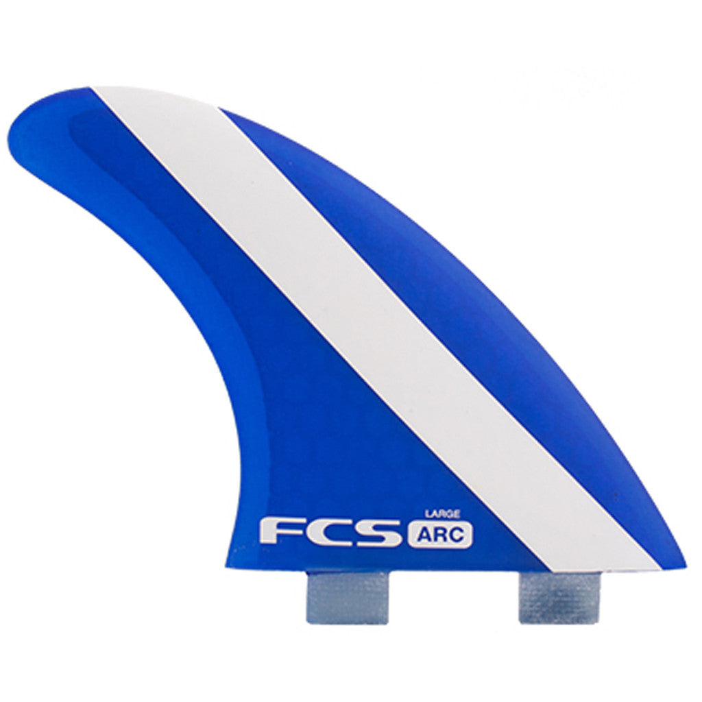 FCS Arc PC Large Tri Fin Set - Blue - Seaside Surf Shop 