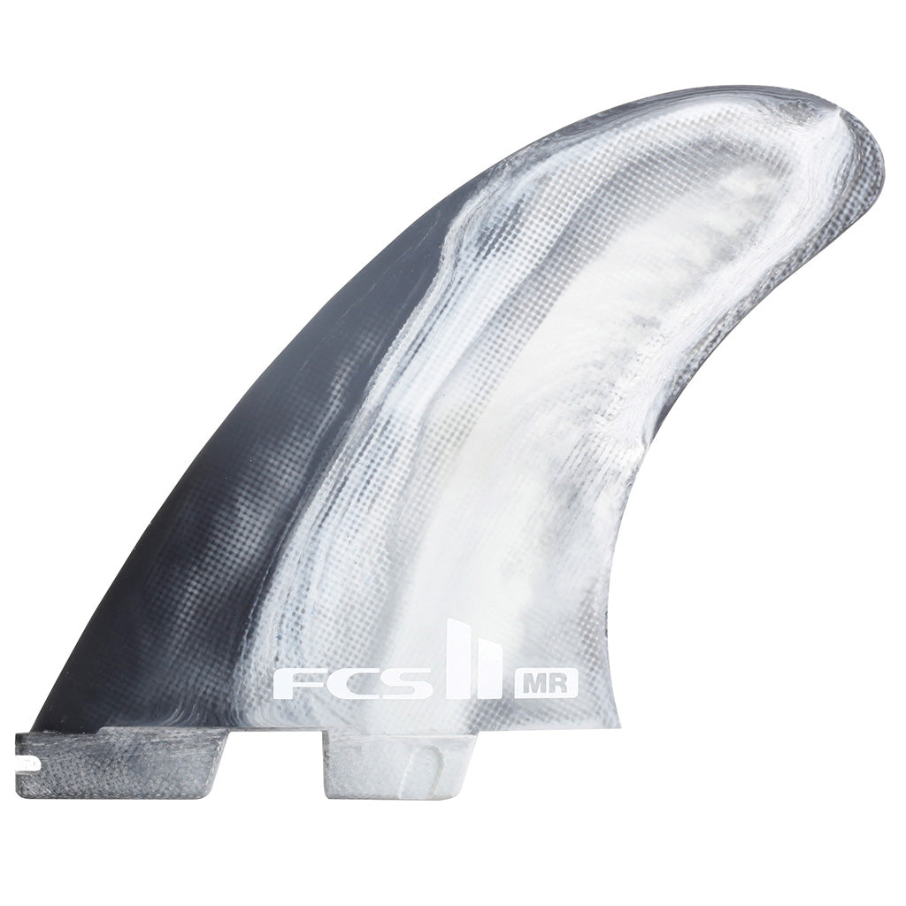 FCS II Mark Richards Twin + Stabilizer Fin Set - Black/White