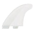 FCS II Mick Fannin Twin + Stabilizer Fin Set - White