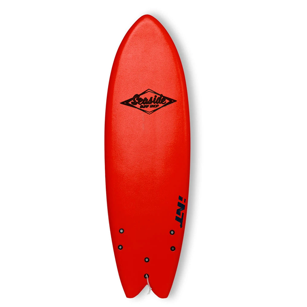 INT Softboards Surfboards - The Fish 5'10" - Red - Seaside Surf Shop 