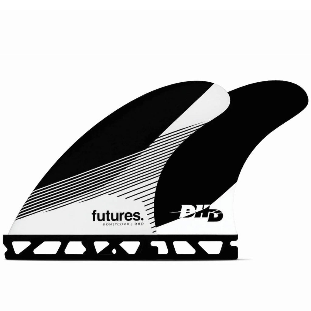 Futures Fins - DHD Medium HC Tri Fin - Black/White