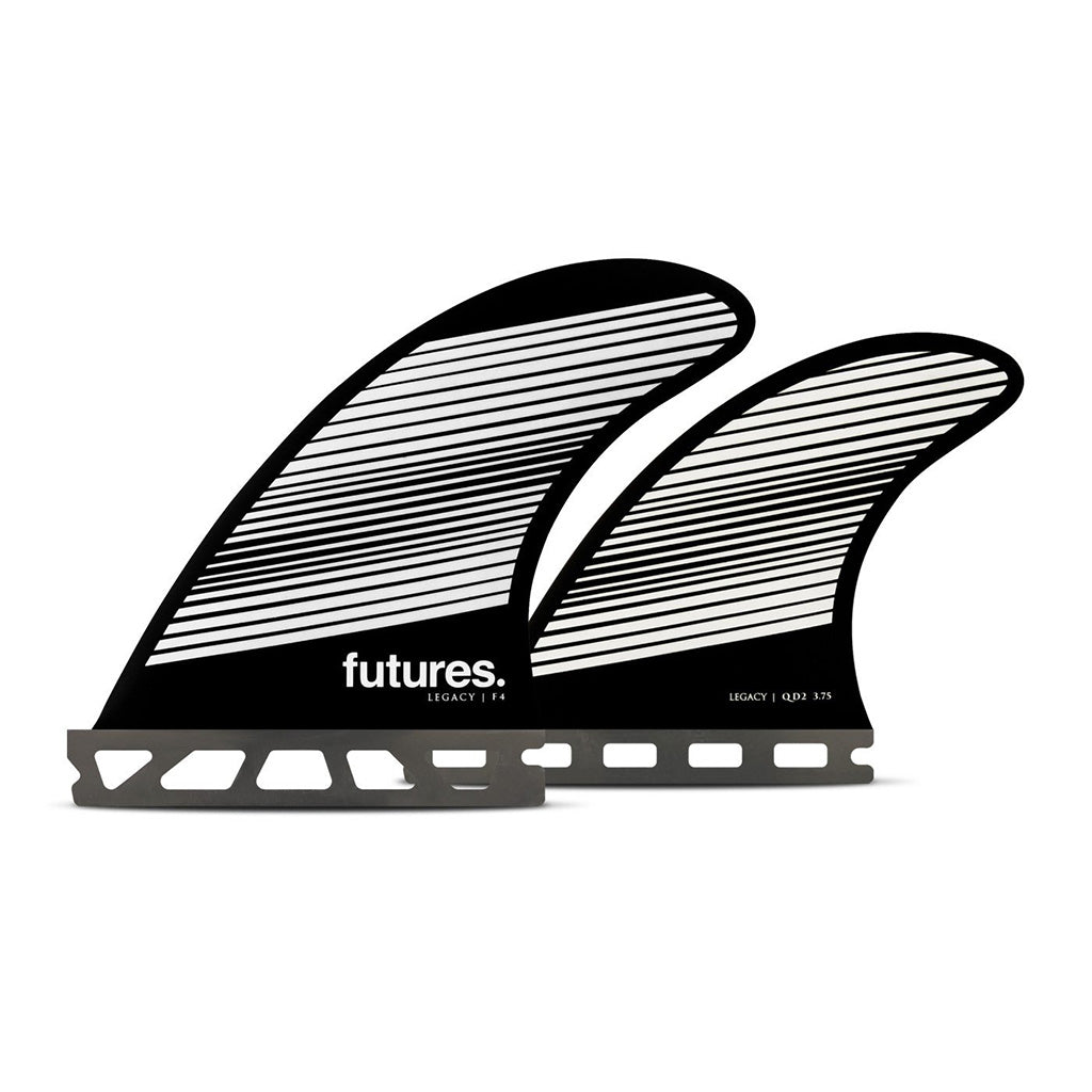 Futures Fins - F4 Legacy HC Small Quad Set - Gray/Black