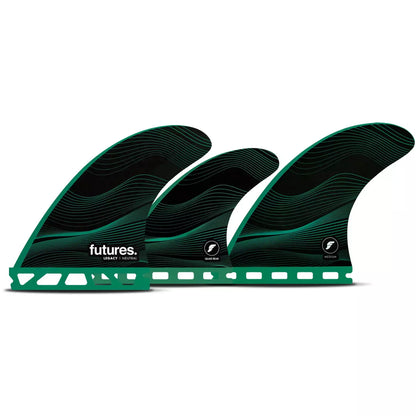 Futures Fins - F6 HC Medium 5 Fin Set - Green