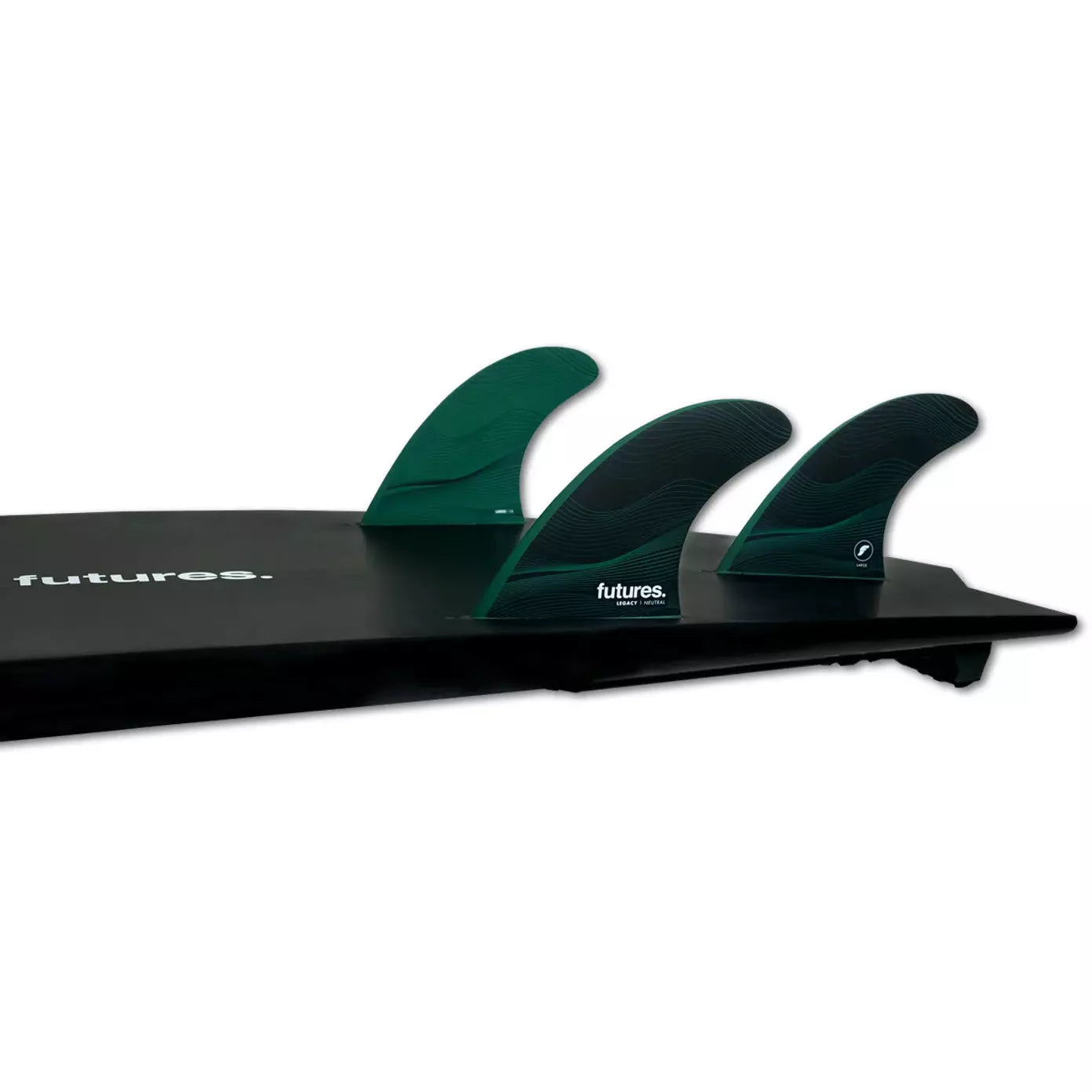 Futures Fins - F8 Legacy Neutral Large Thruster Fin Set - Green