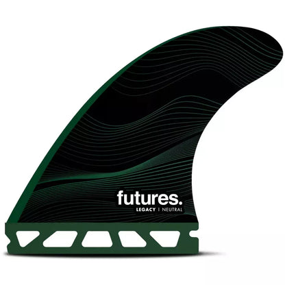 Futures Fins - F8 Legacy Neutral Large Thruster Fin Set - Green