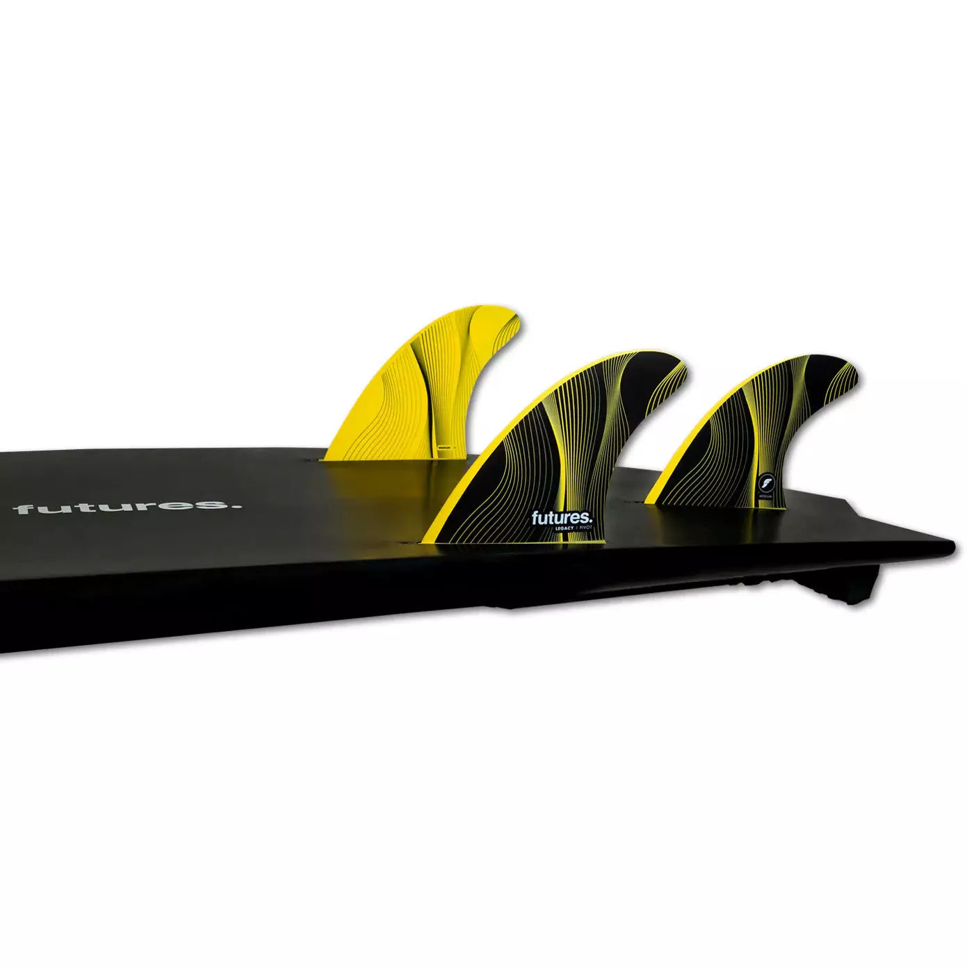 Futures Fins - P6 Legacy Pivot Thruster Medium Fin Set - Yellow
