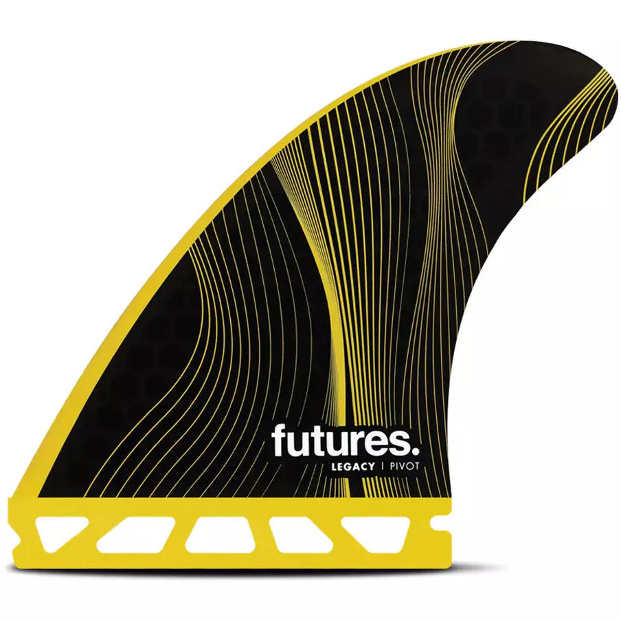 Futures Fins - P6 Legacy Pivot Thruster Medium Fin Set - Yellow