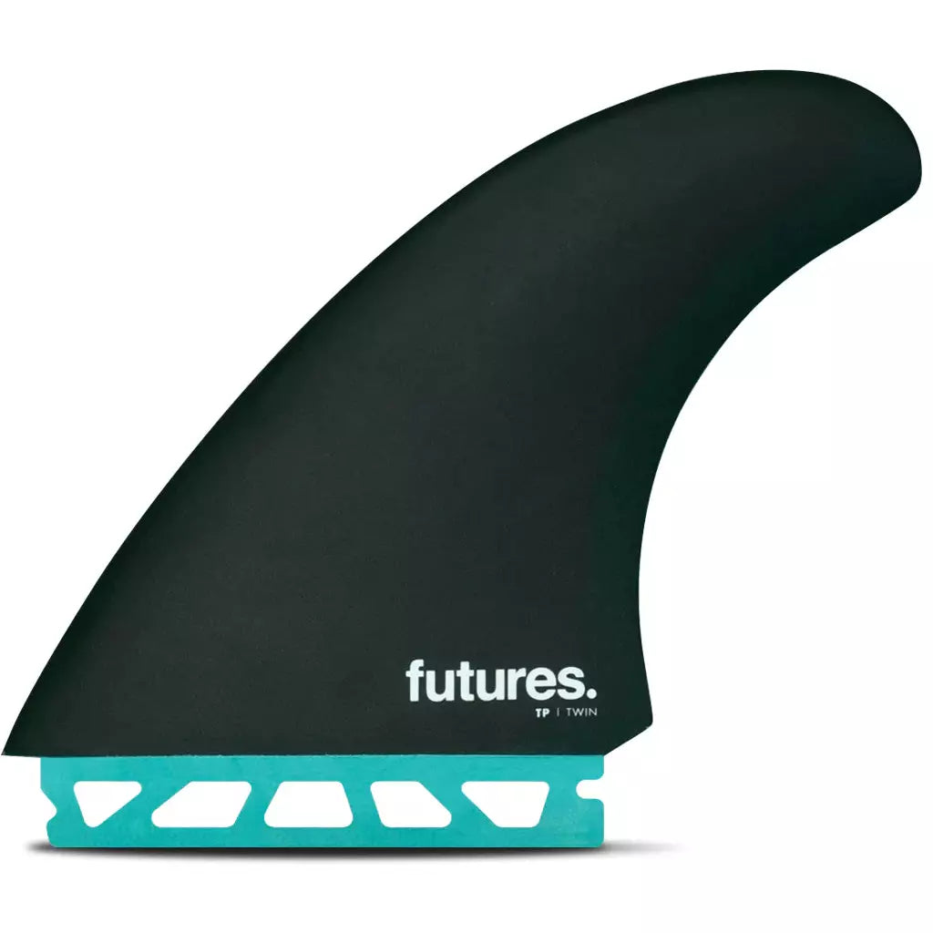 Futures Fins - T Patterson HC Twin plus One Set - Black/Teal