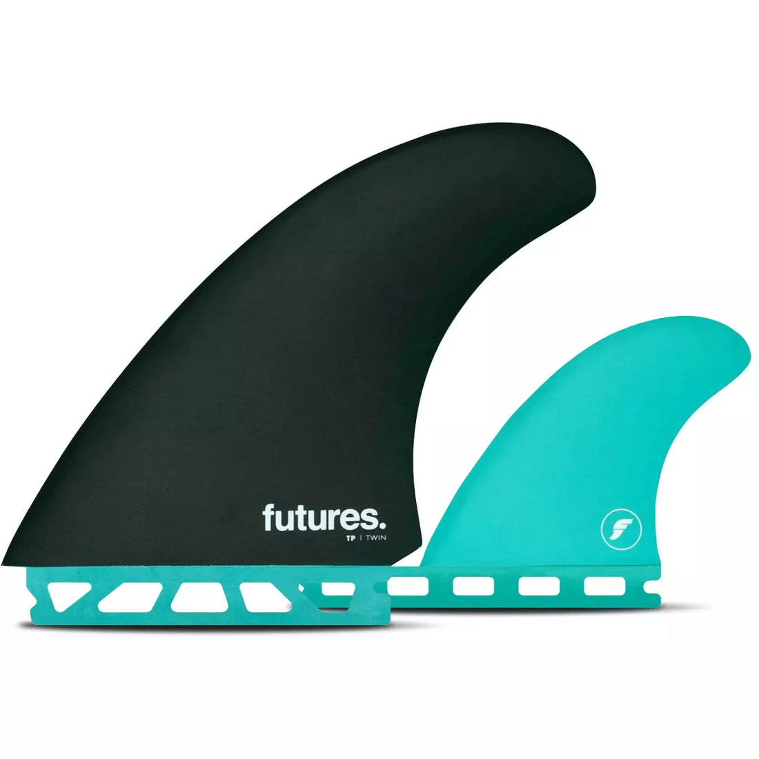 Futures Fins - T Patterson HC Twin plus One Set - Black/Teal