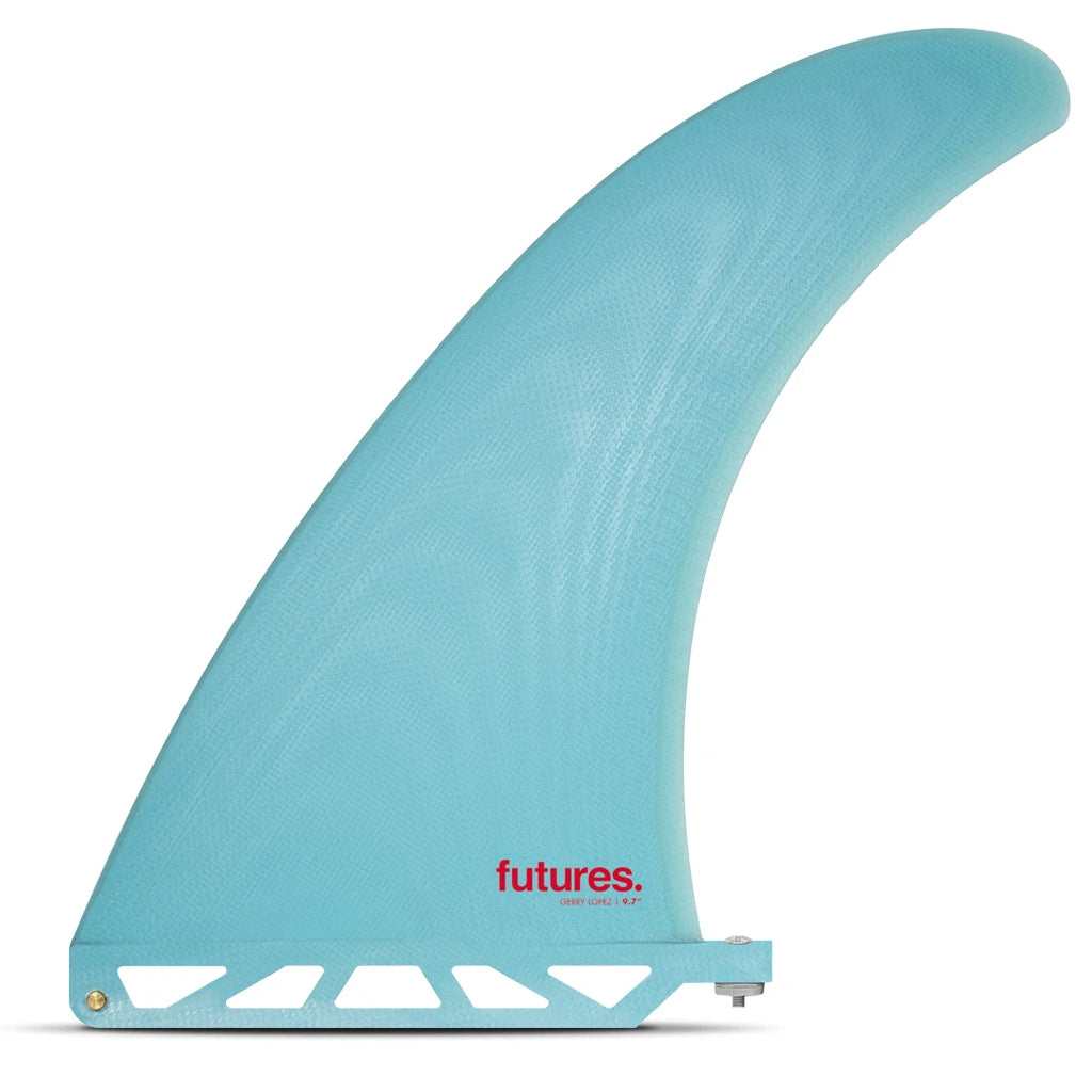 Futures Fins - Gerry 9.7" Flex Fiberglass Single Fin - Blue - Seaside Surf Shop 