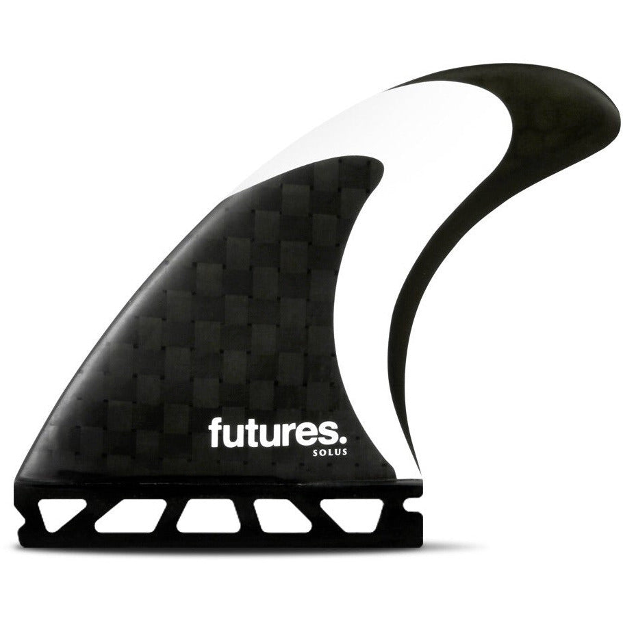 Futures Fins Solus HC Tri-Fin Set - Carbon/Black/White - Seaside Surf Shop 