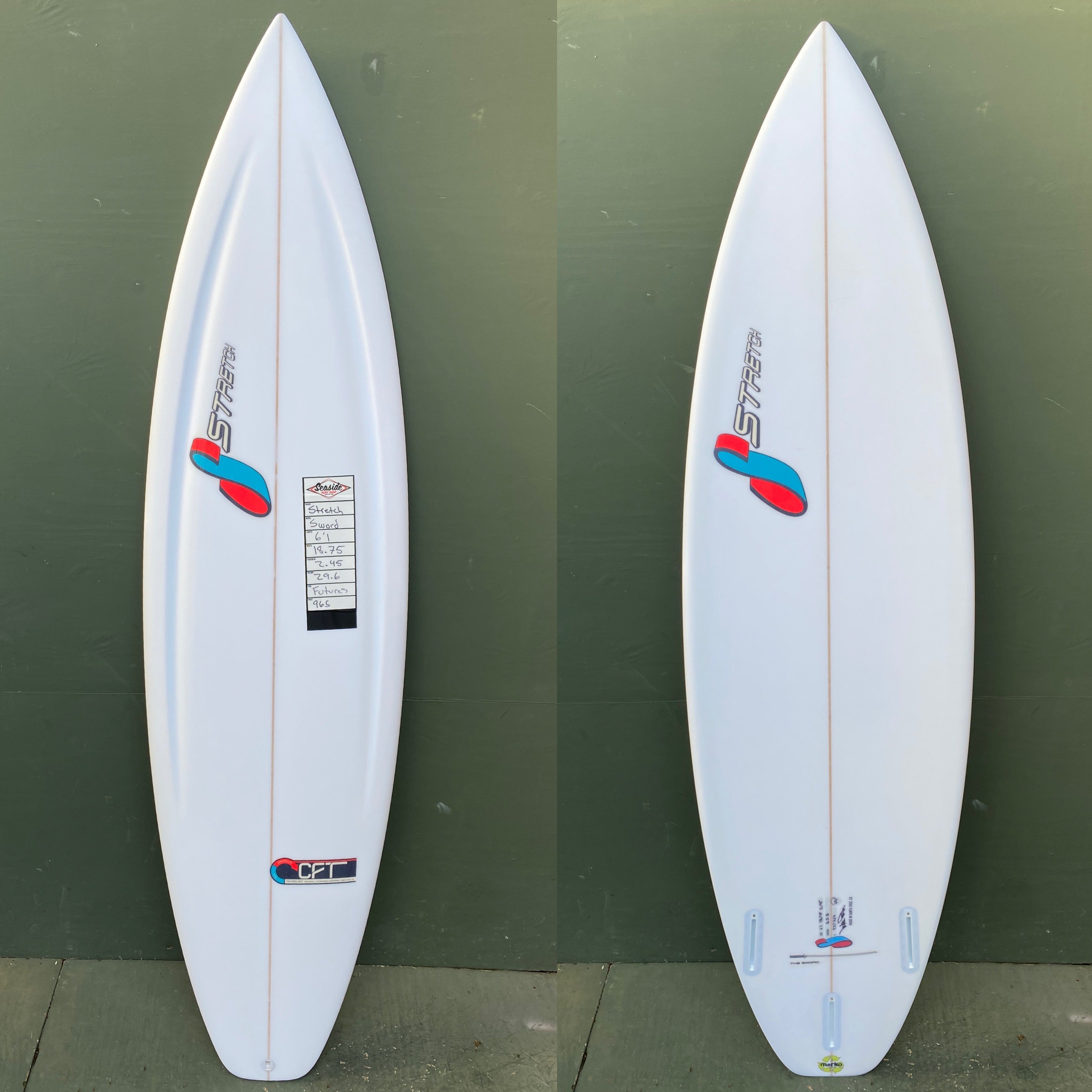 Stretch Surfboards - 6'1" Sword Surfboard - Seaside Surf Shop 