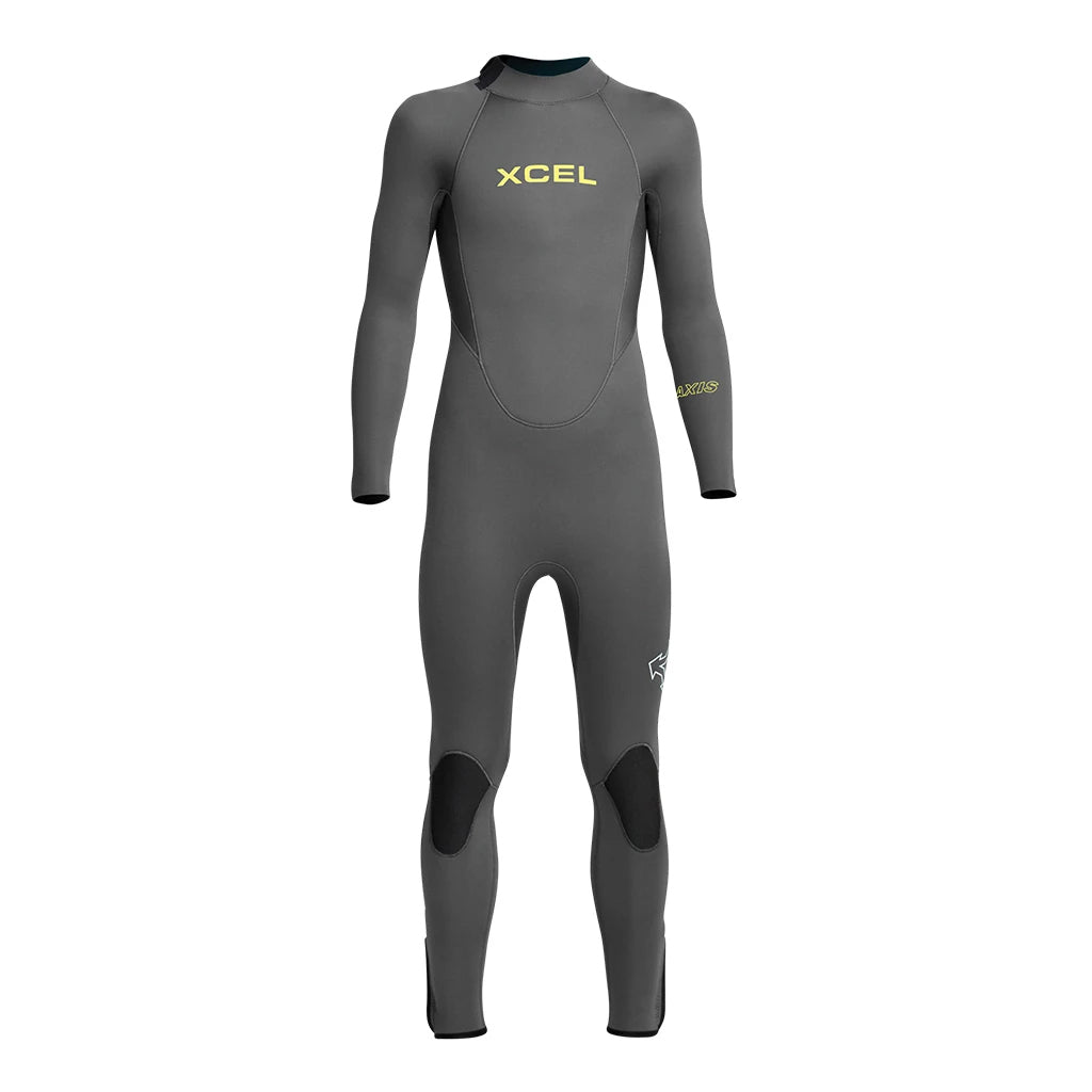 Xcel Axis Youth 4/3mm Backzip Wetsuit - Grey - Seaside Surf Shop 