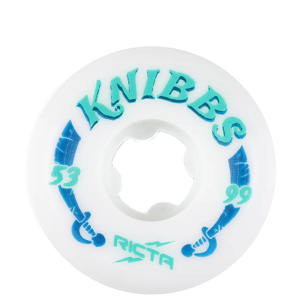Ricta 53mm 99a Knibbs Pro Wheels - White - Seaside Surf Shop 