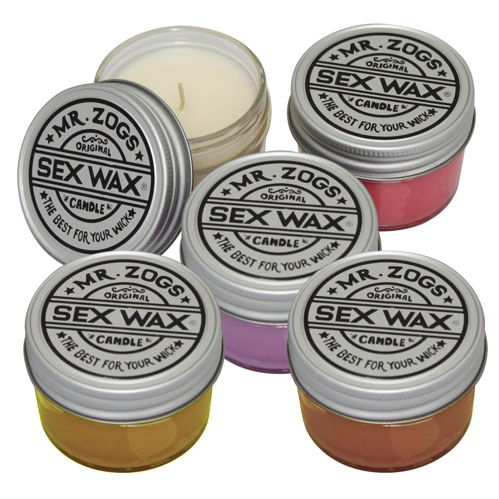 Mr Zog's Sex Wax Red Green Yellow Die Cut Round Sticker - Surfboard Skate Snow Vinyl Decal