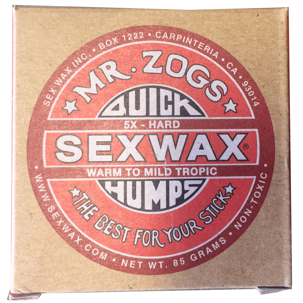 Mr. Zog's Sex Wax Quick Humps 5X Hard Warm-Mild Tropic Surfboard Wax