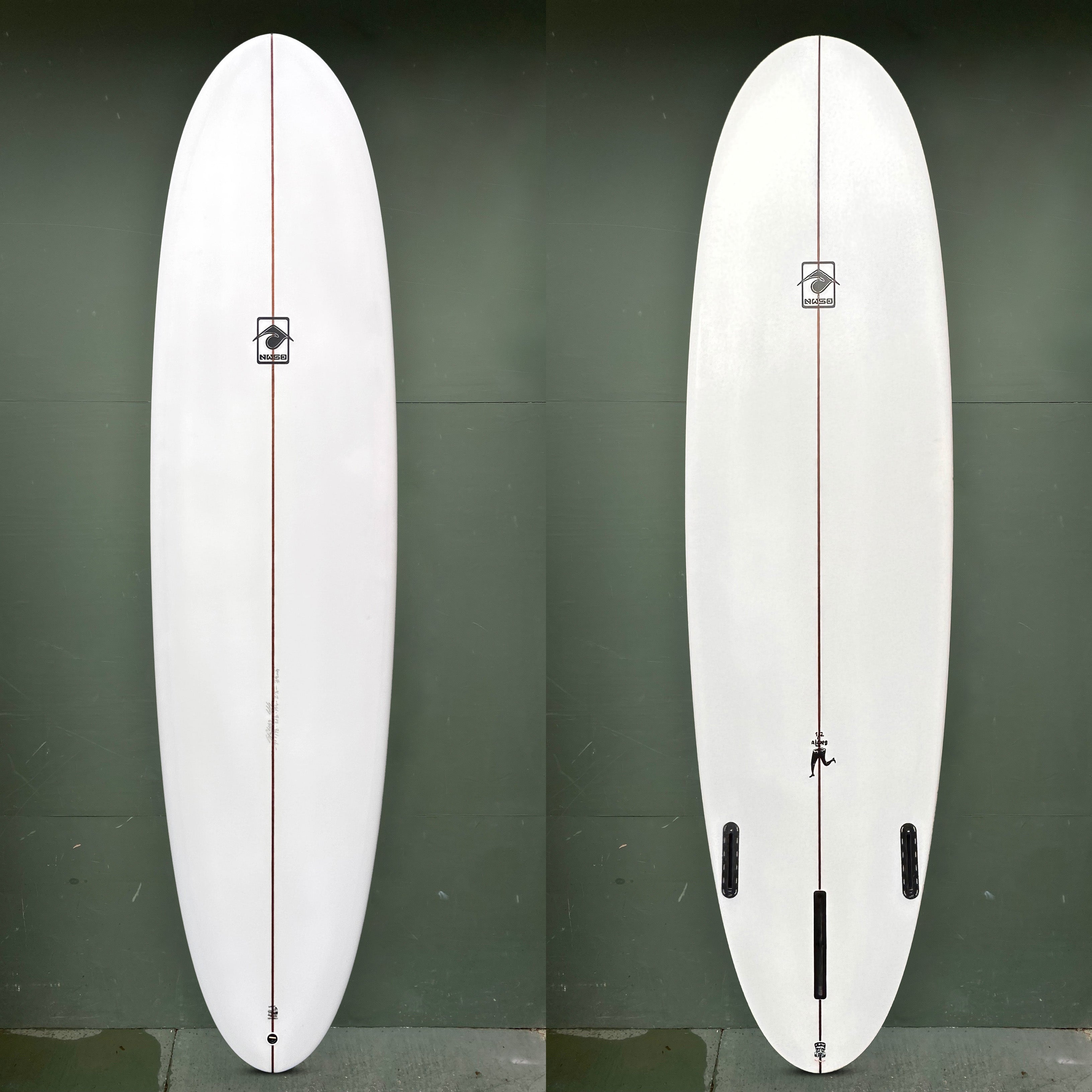 Northwest Surf Design Surfboards - 7'2" "1/2-A-Long" Surfboard - Seaside Surf Shop 