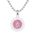 Saint Christopher Small Medal - Pink/White - Seaside Surf Shop 