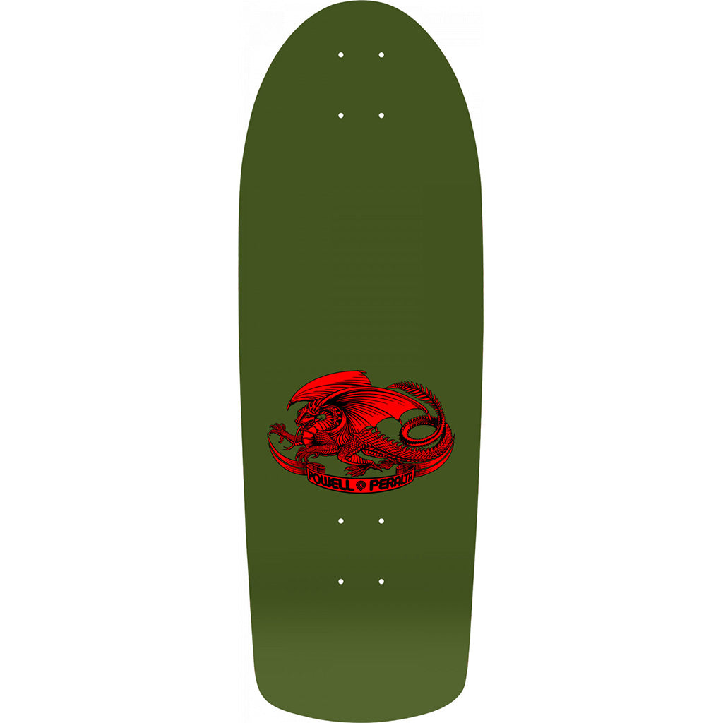 Powell Peralta Reissue OG Rat Bones Skateboard 10x30&quot; Deck - Olive/Green