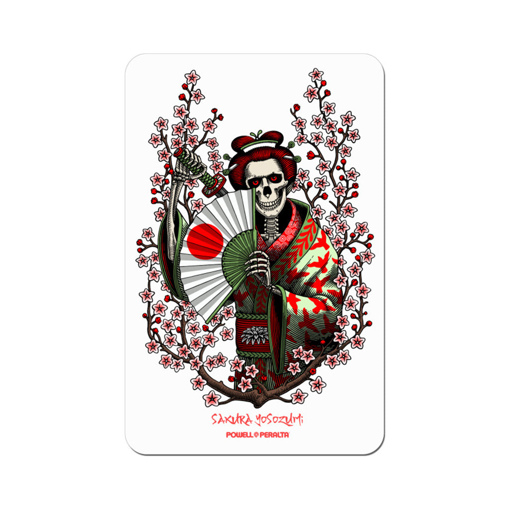 Powell Peralta Sakura Yosozumi Samurai Sticker 6"x3.5"