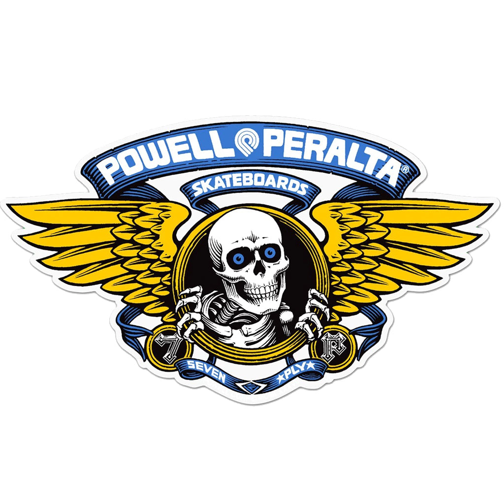 Powell Peralta Winged Ripper 5&quot; Sticker - Blue