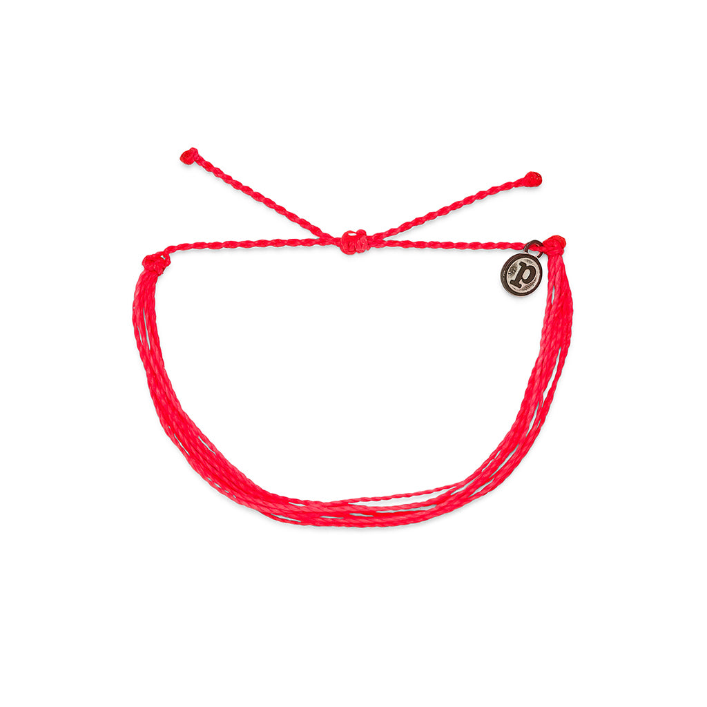 Pura Vida Original Solid Bracelet -Neon Pink