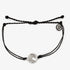 Pura Vida Swell Silver Charm Bracelet - Black