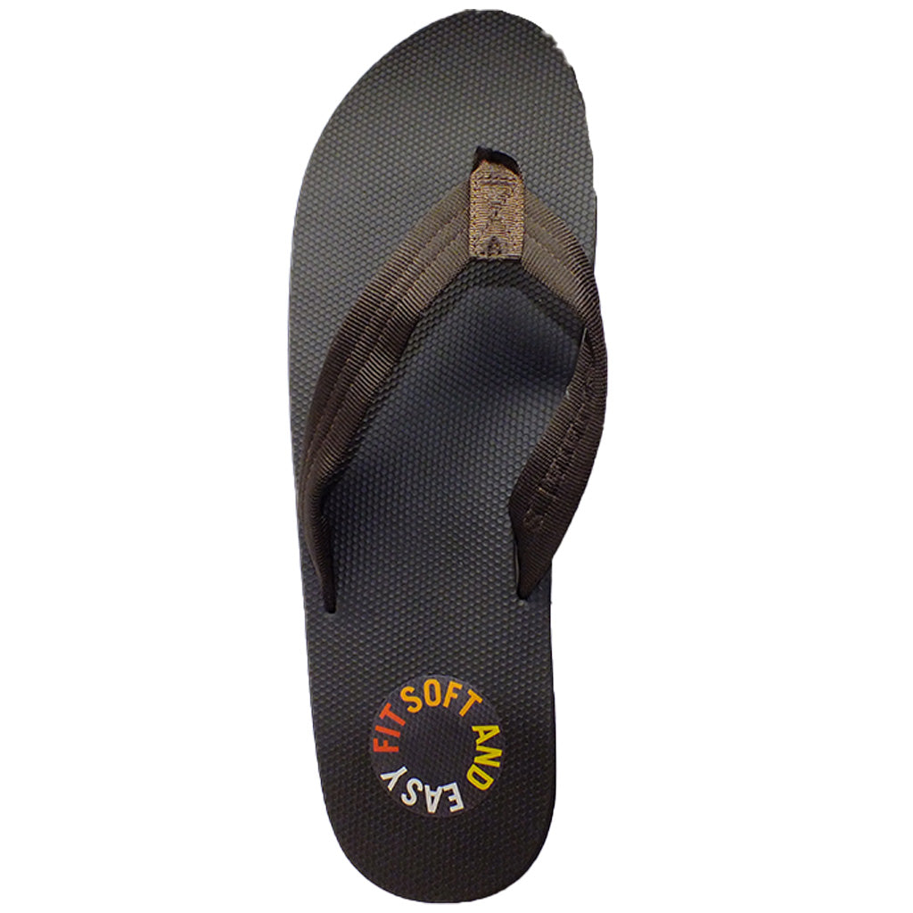 Rainbow Sandals Men's Single Layer Rubber Top 3/4" Strap -  Brown - Seaside Surf Shop 
