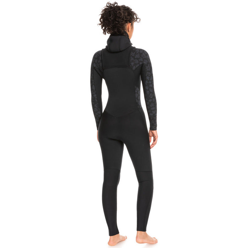 Roxy Swell Womens 5/4/3mm Hooded Wetsuit - Black