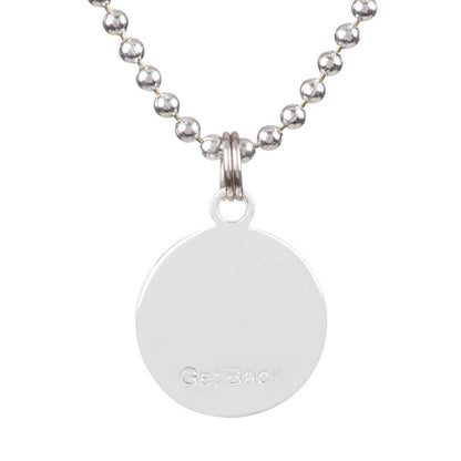 Saint Christopher Small Medal - Silver/White