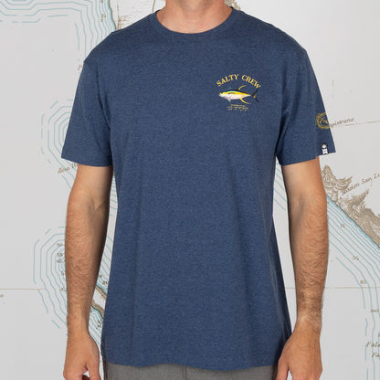 Salty Crew Mens Ahi Mount S/S Tee - Navy Heather