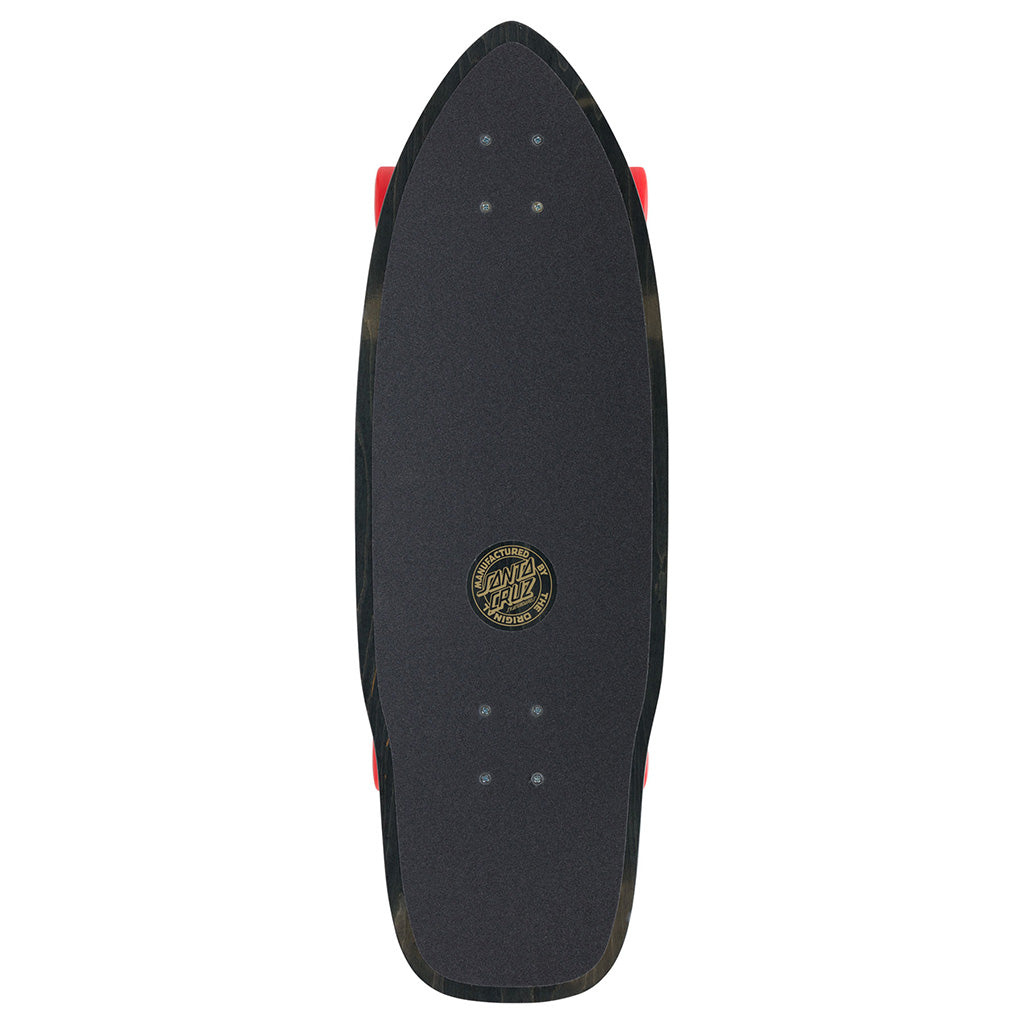 Santa Cruz x Carver Flamed Not a Dot Cut Back 9.75" Surf Skate Cruzer
