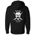 Seaside Surf Shop Mens Skull Hooded Sweatshirt - Black