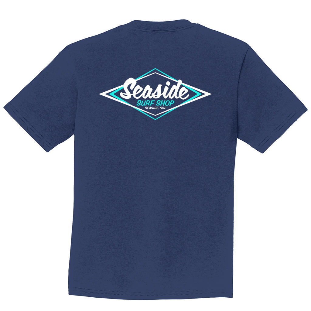 Seaside Surf Shop Toddler Vintage Logo Tee - Navy