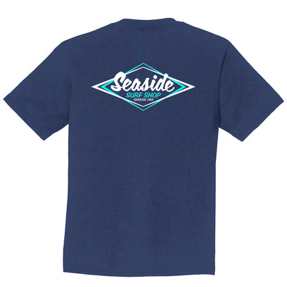 Seaside Surf Shop Toddler Vintage Logo Tee - Navy