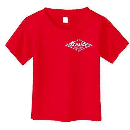 Seaside Surf Shop Toddler Vintage Logo Tee - Red