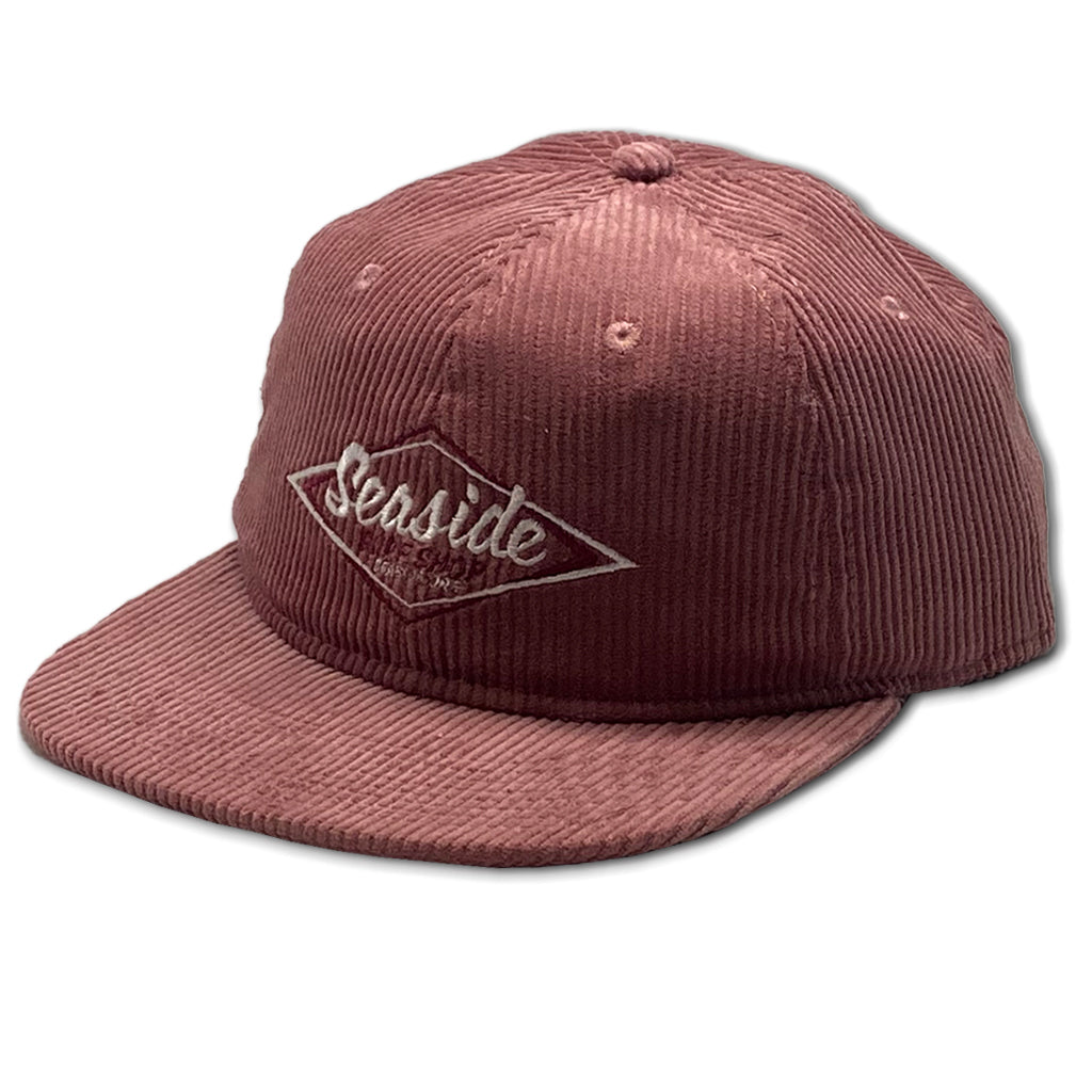 Seaside Surf Shop Vintage Logo Wide Cord Hat - Dirty Rose