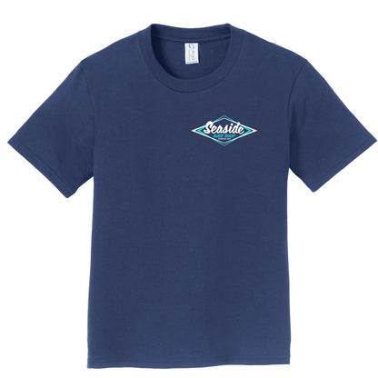 Seaside Surf Shop Youth Vintage Logo Tee - Navy