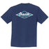 Seaside Surf Shop Youth Vintage Logo Tee - Navy