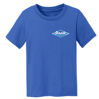 Seaside Surf Shop Youth Vintage Logo Tee - Royal Blue