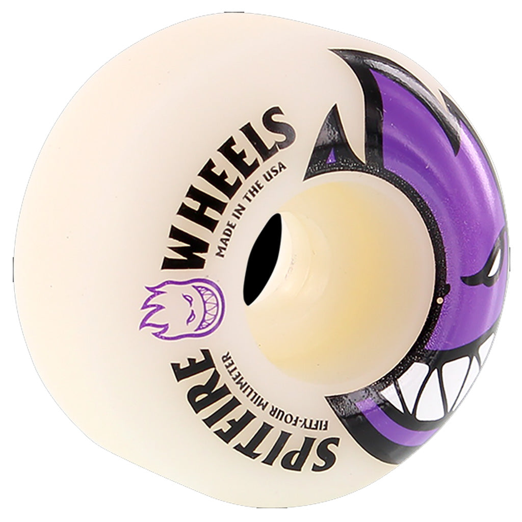 Spitfire 54mm Big Head Wheels - White/Purple
