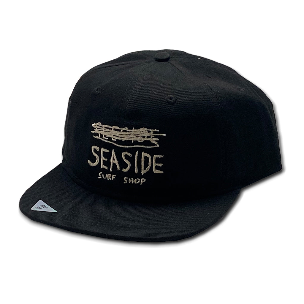 Seaside Surf Shop "Worst Shop Ever" Big Fit Hat - Devin M. Edition Black - Seaside Surf Shop 